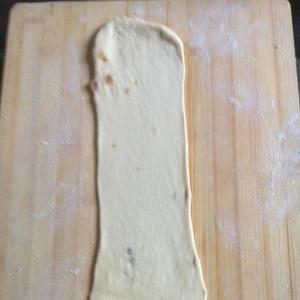 香葱芝士提子面包条（面包机版）的做法 步骤3