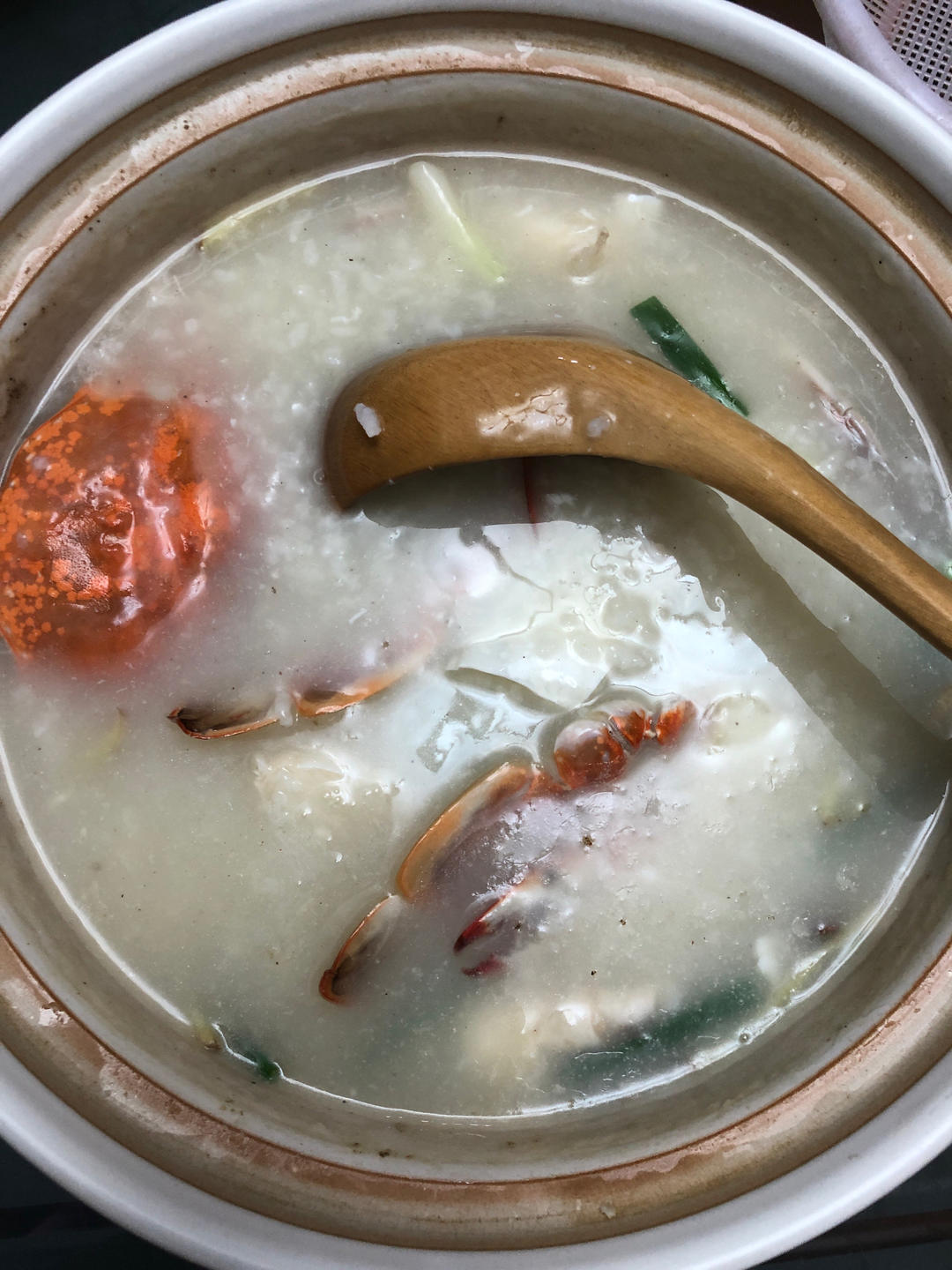 梭子蟹砂锅粥