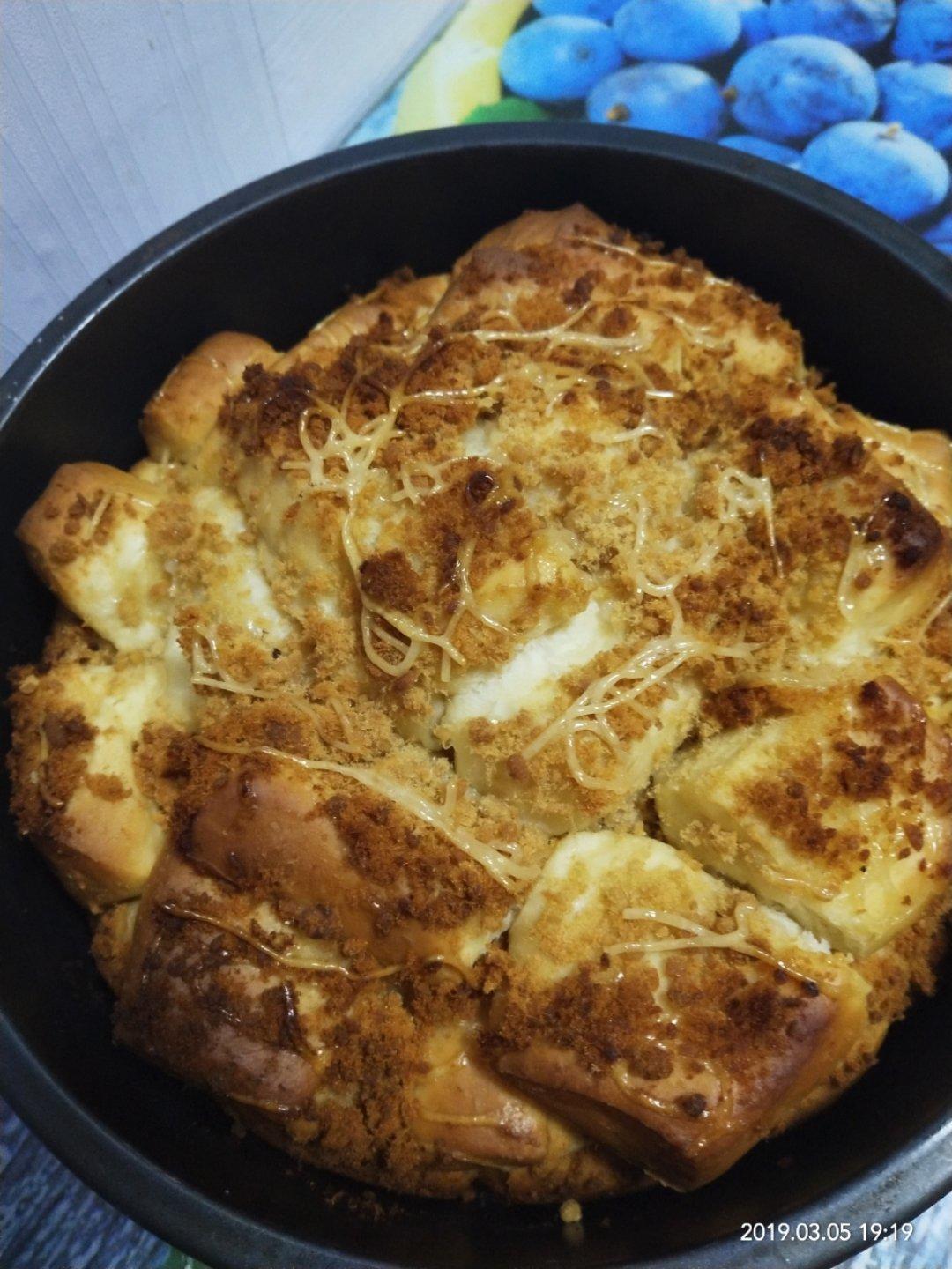 肉松手撕面包—超软会爆浆的面包哟