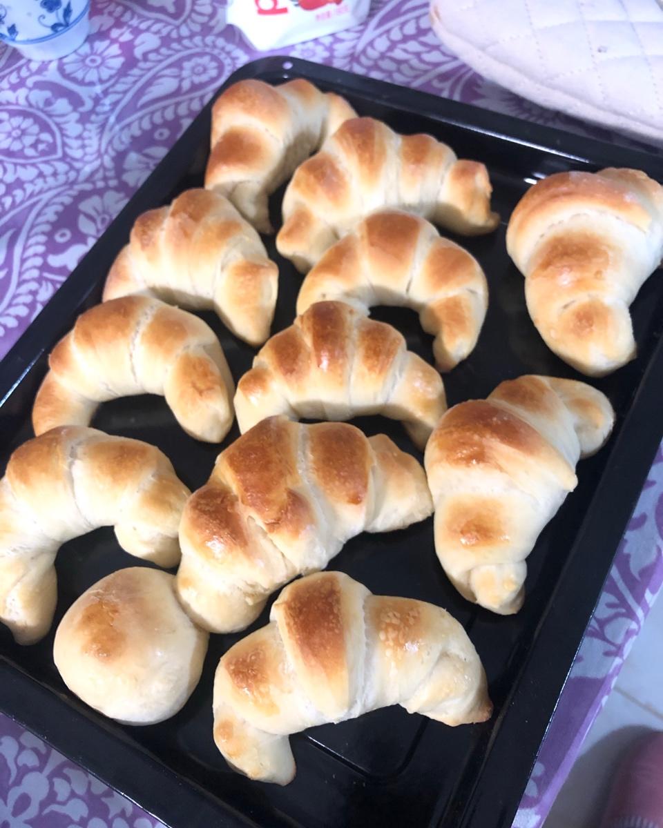 牛角面包Croissant（面包机＋手工）