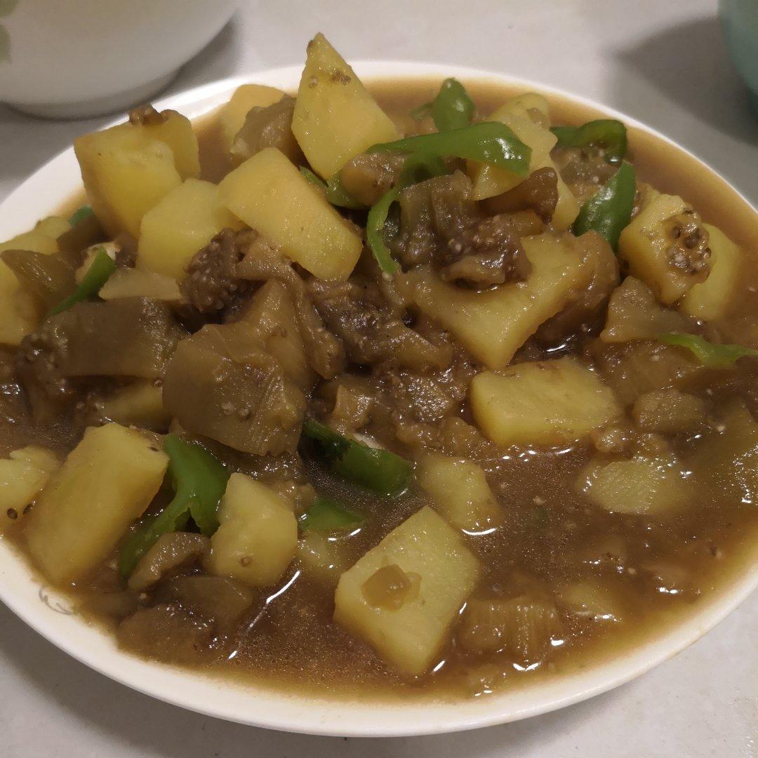 土豆炖茄子(东北菜)