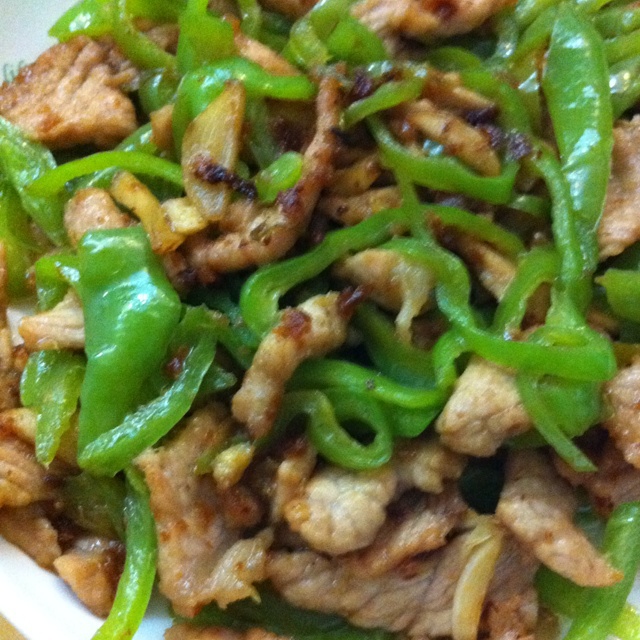 青椒炒肉丝
