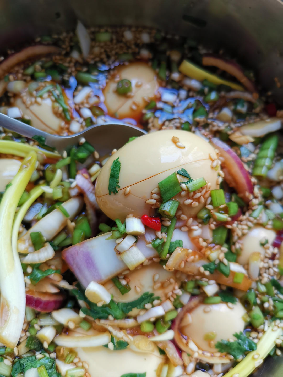 韩式溏心酱鸡蛋（辣、酸、嫩）