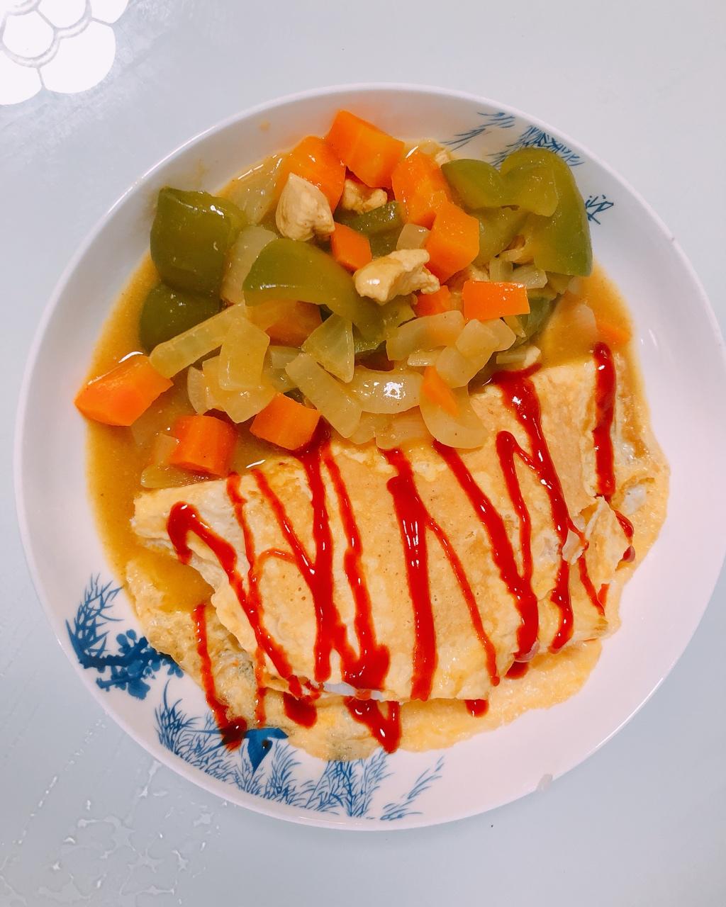 日式咖喱蛋包饭