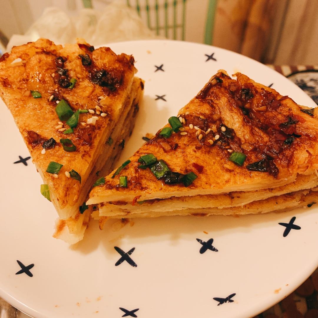 酥的掉渣的酱香饼，老公说都可以开店啦