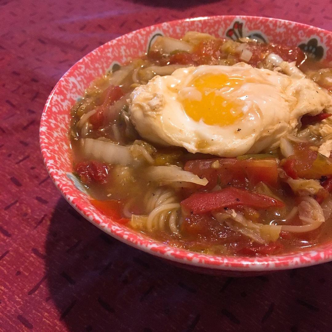 虾仁西红柿热汤面丨健康·三餐<好好吃饭8>