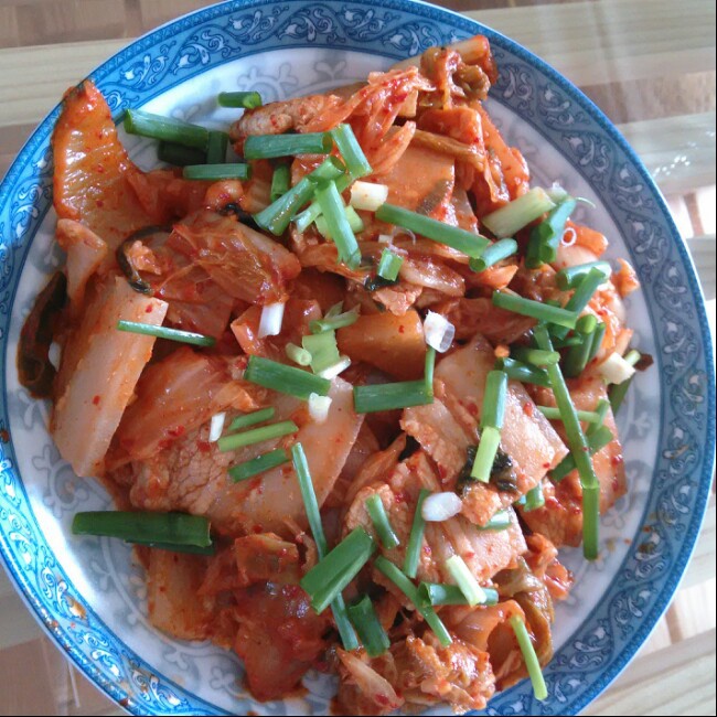 辣白菜五花肉