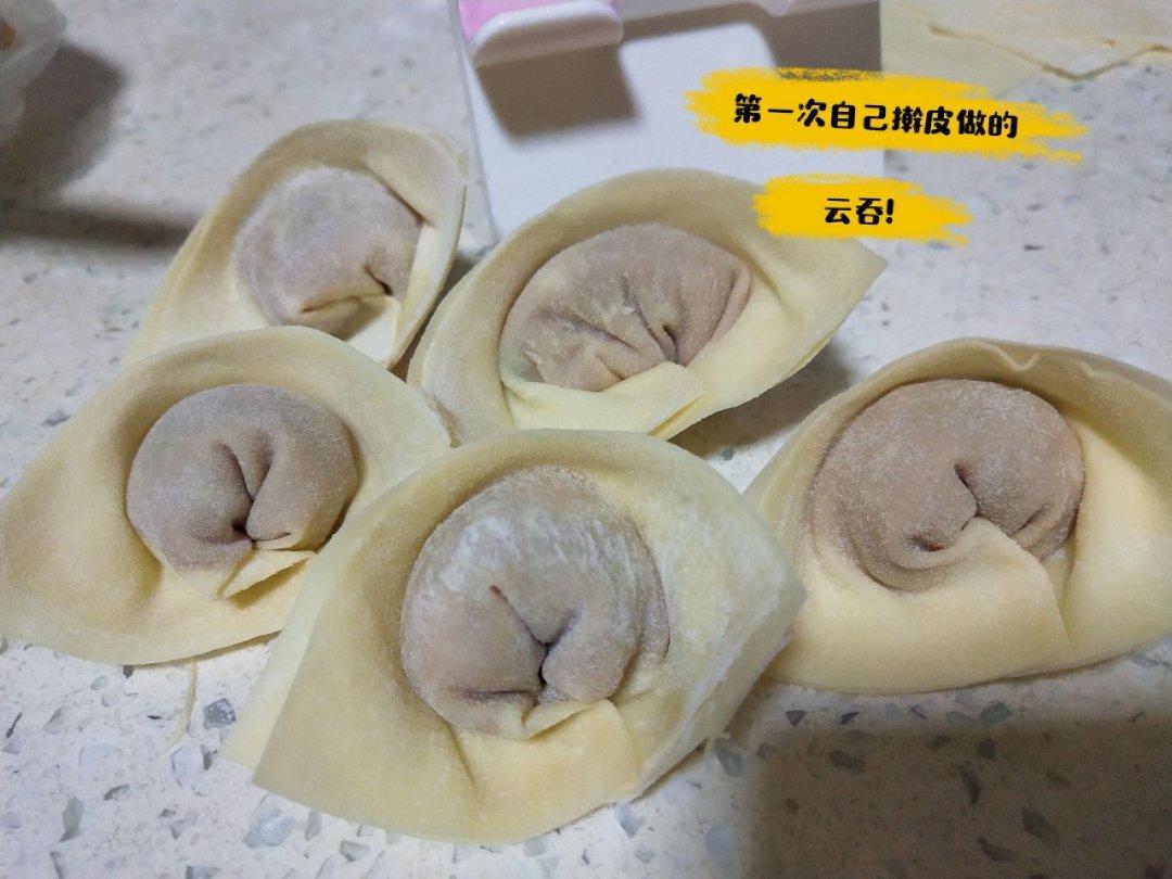 自己做馄饨皮、云吞皮