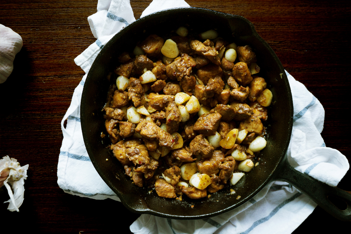 蒜香黑椒鸡丁（鸡胸肉也绝对软嫩多汁）