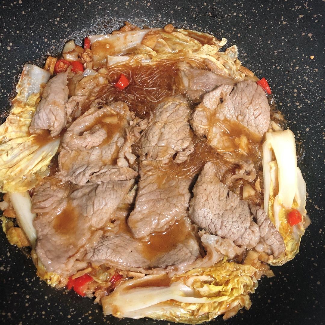 沙茶牛肉粉丝煲