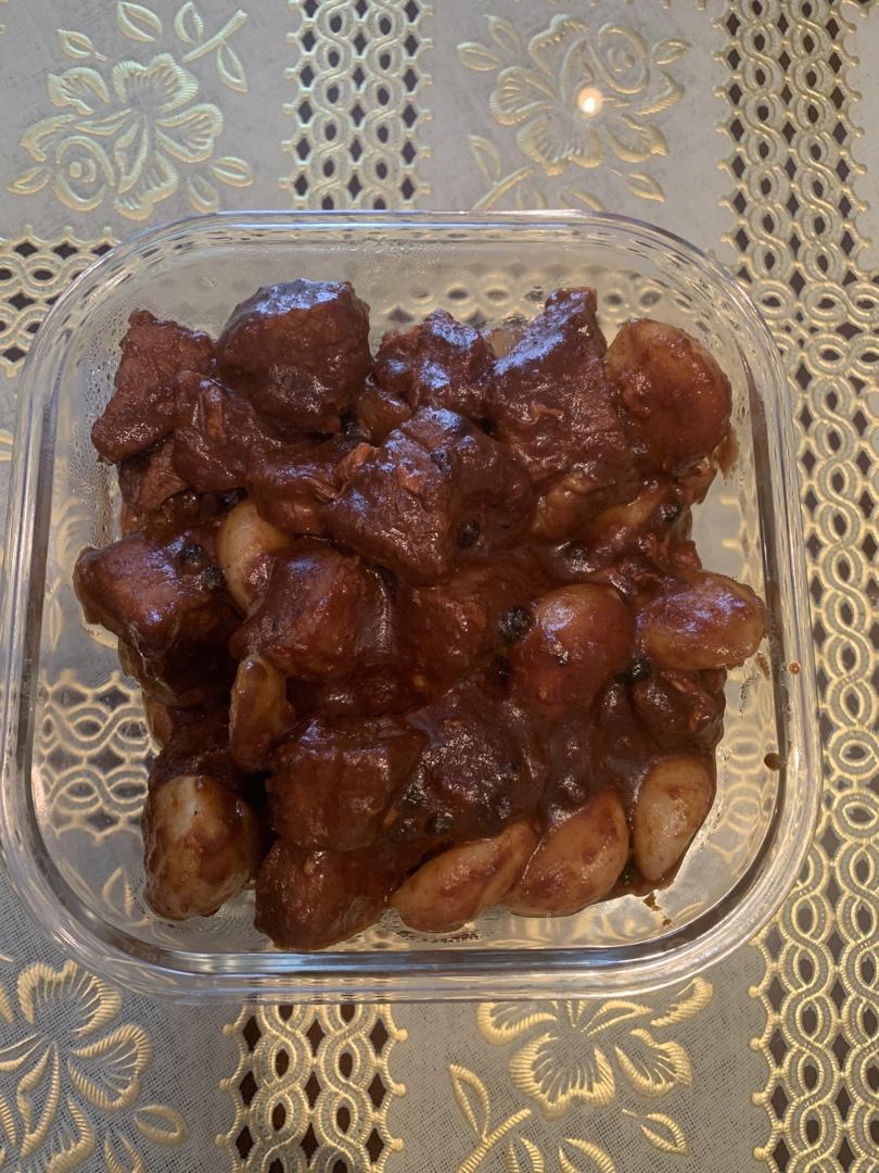 黑蒜子牛肉粒