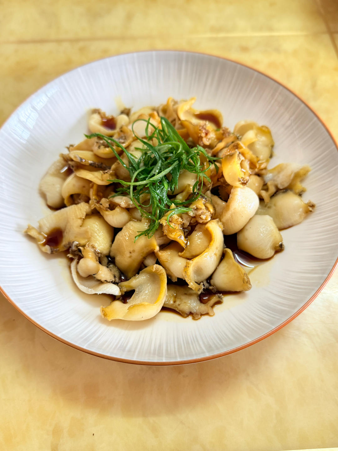 超简单的快手菜 葱香鲍鱼片 下饭菜 低卡