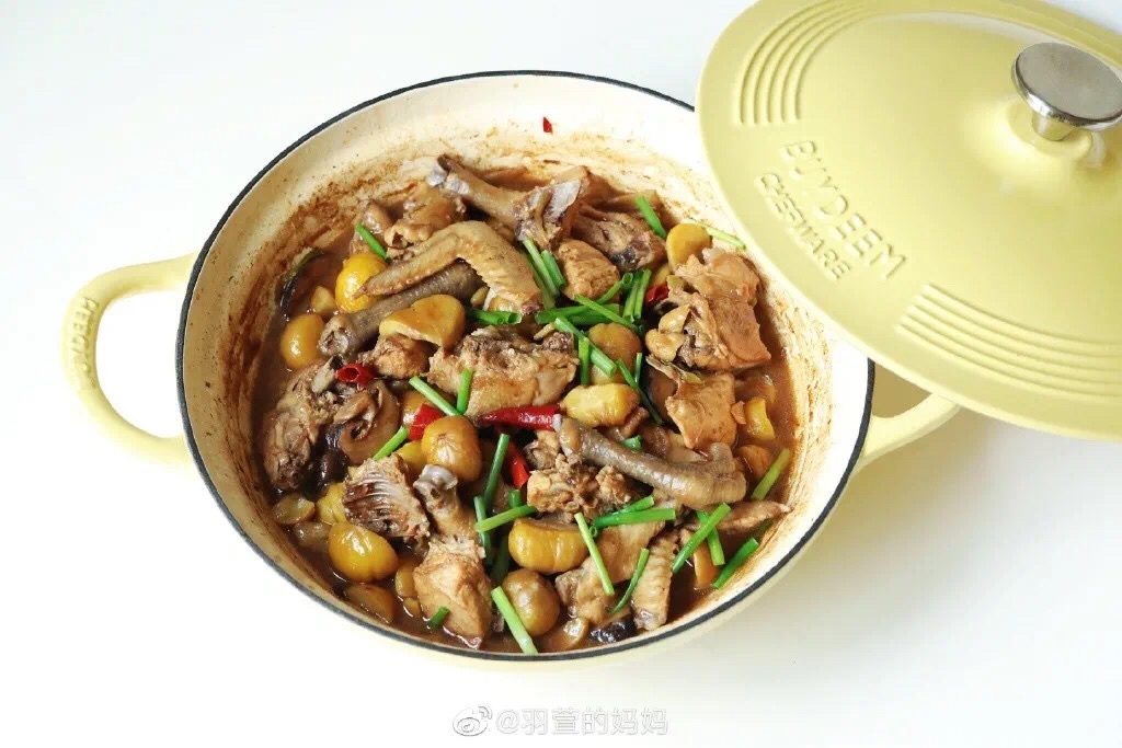 北鼎焖焗锅食谱｜栗子焖鸡的做法