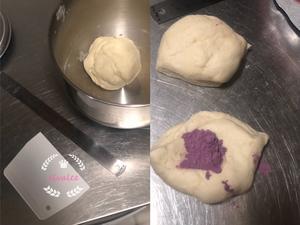 紫薯双色馒头卷（美玫牌低筋小麦粉一次发酵）的做法 步骤3