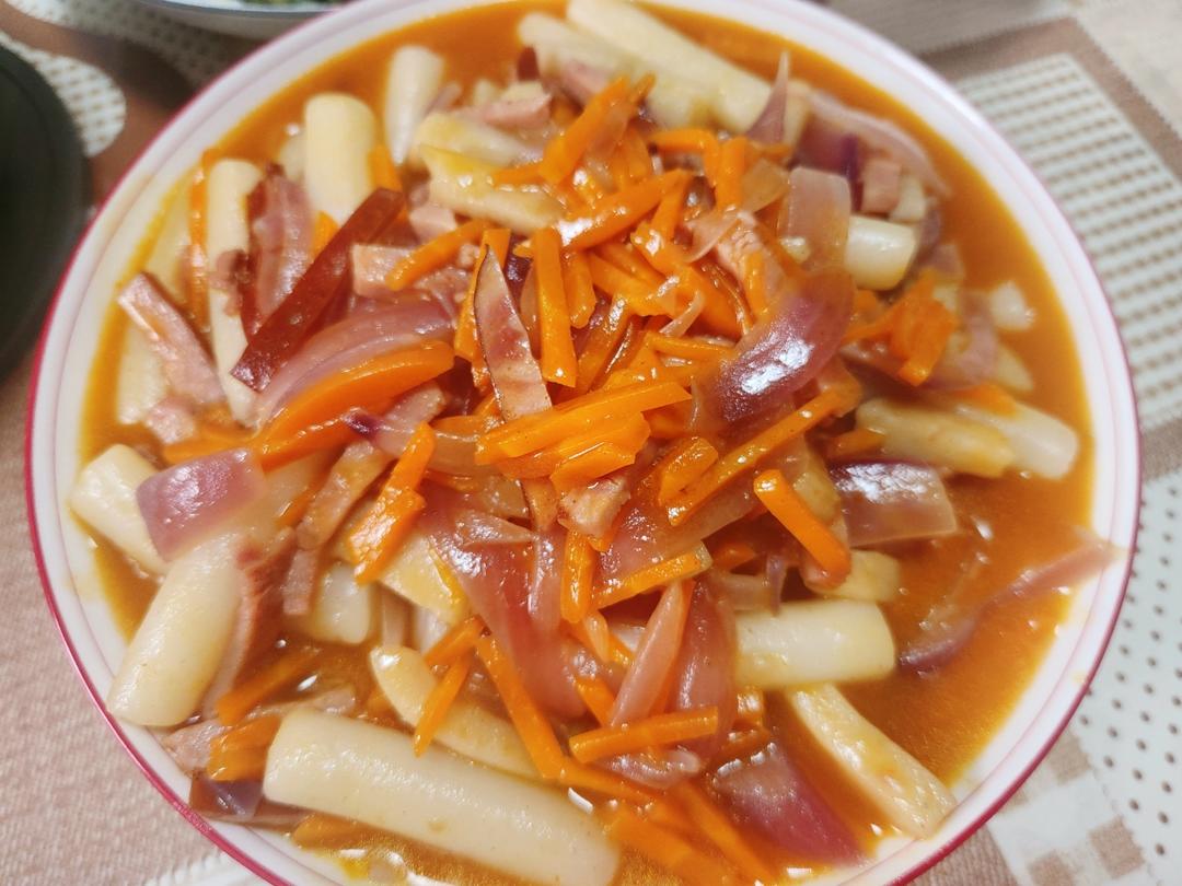 鱼饼炒年糕