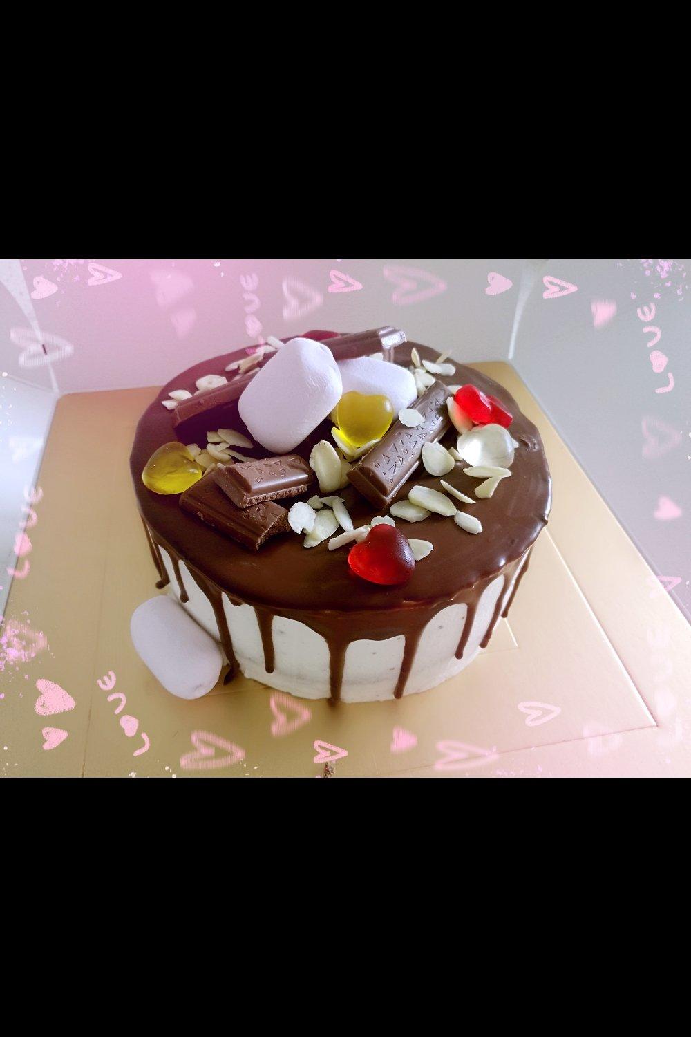 风靡欧美的滴落蛋糕~巧克力盛宴dripping cake