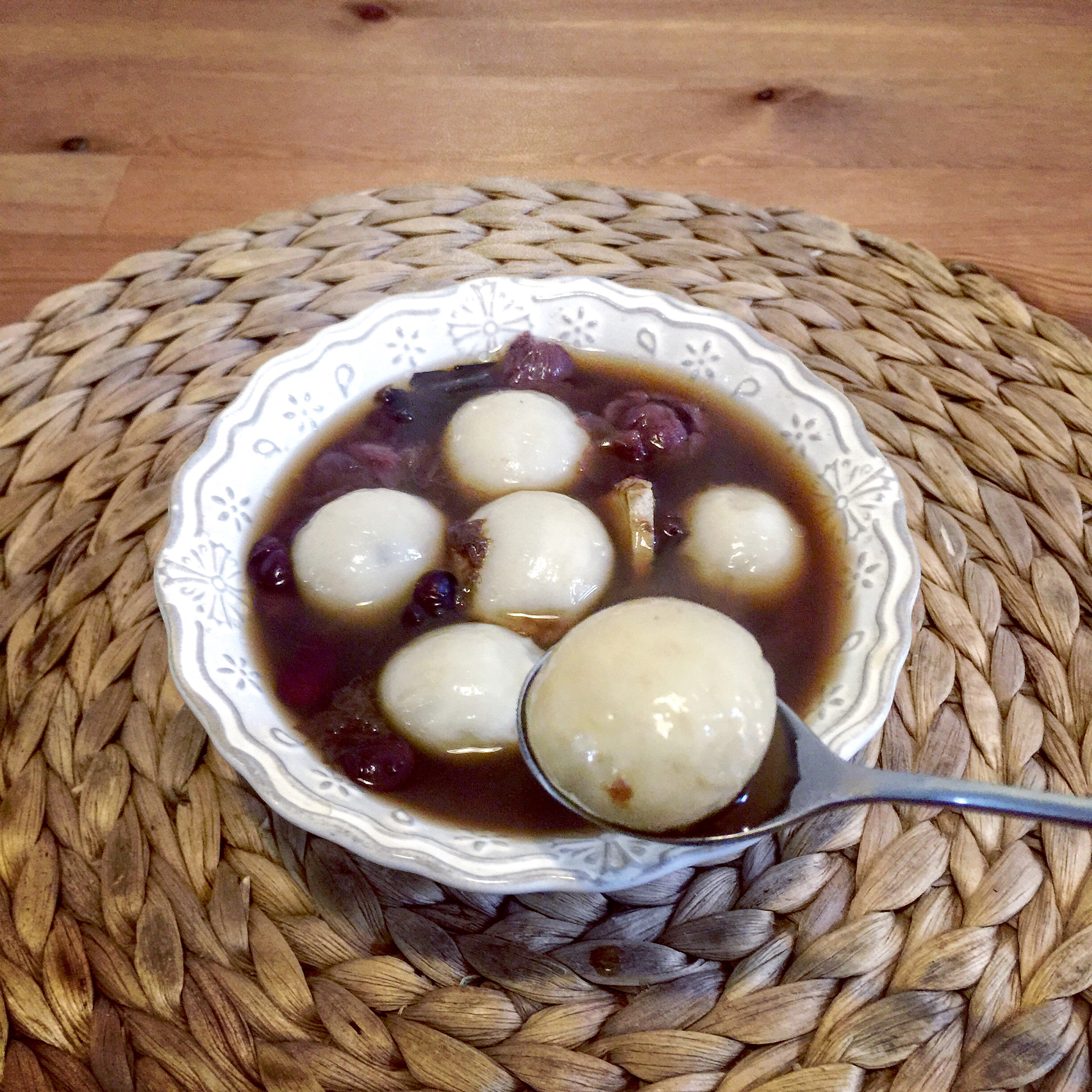 紫米红豆汤圆——纯真朴实