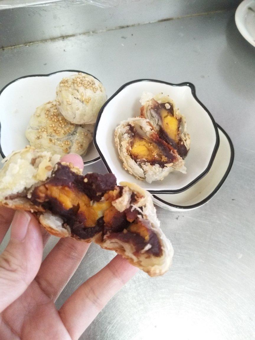 超快手懒人蛋黄酥（手抓饼版）