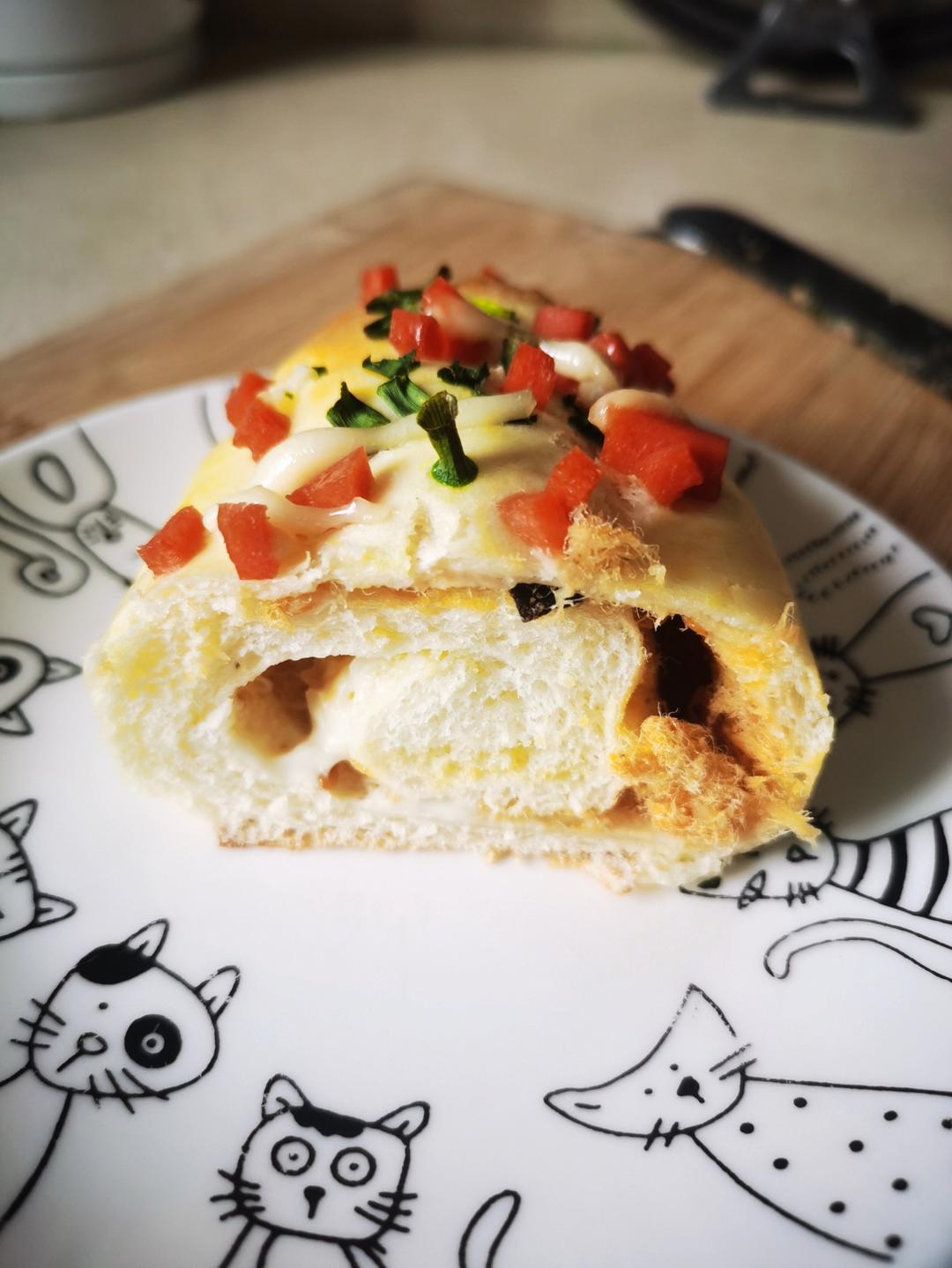 香葱火腿肉松面包