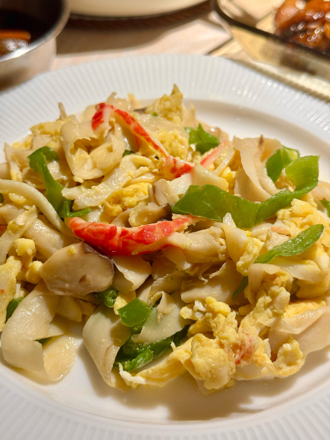 减脂餐——杏鲍菇炒面