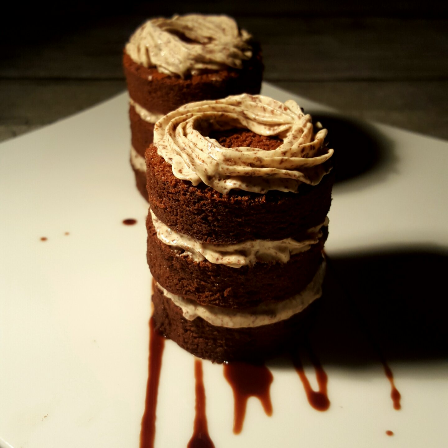 异燃做的醇香摩卡蛋糕