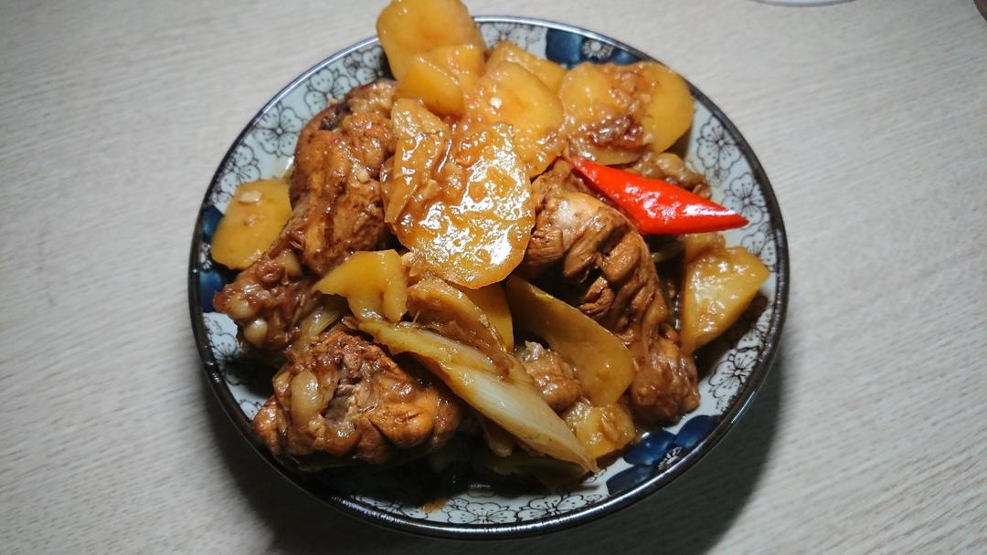 红烧土豆炖鸡腿