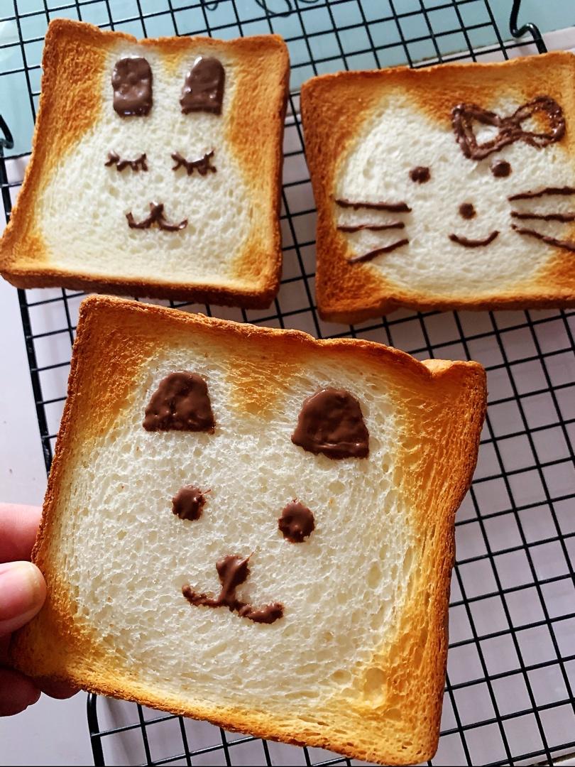 可爱到犯规的手绘烤吐司🍞巨简单❗️孩子最爱❗️