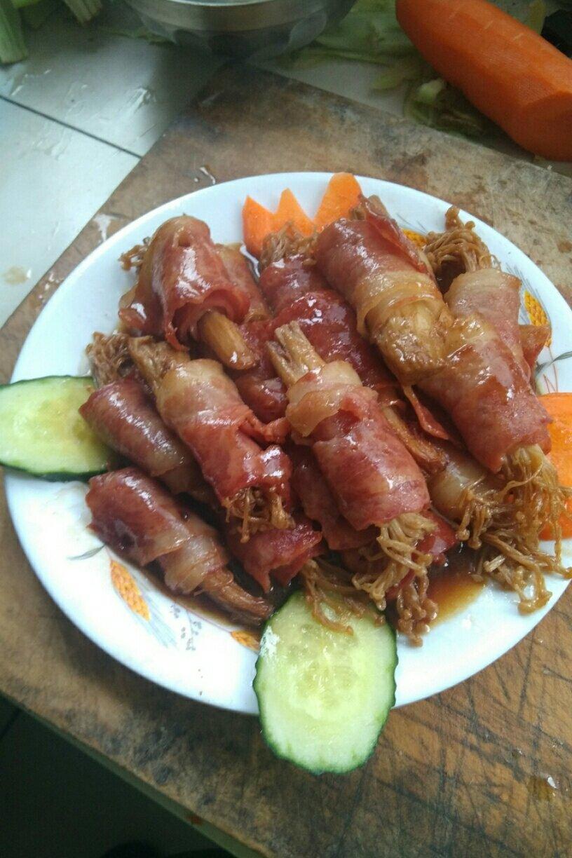 金针菇培根卷