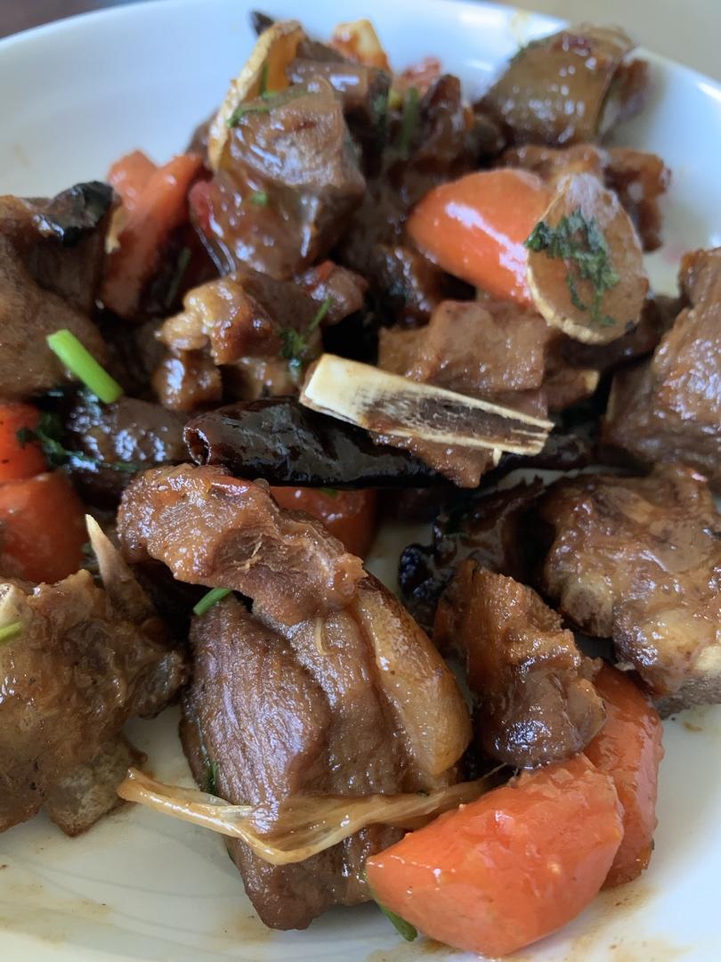 家常菜之带皮羊肉