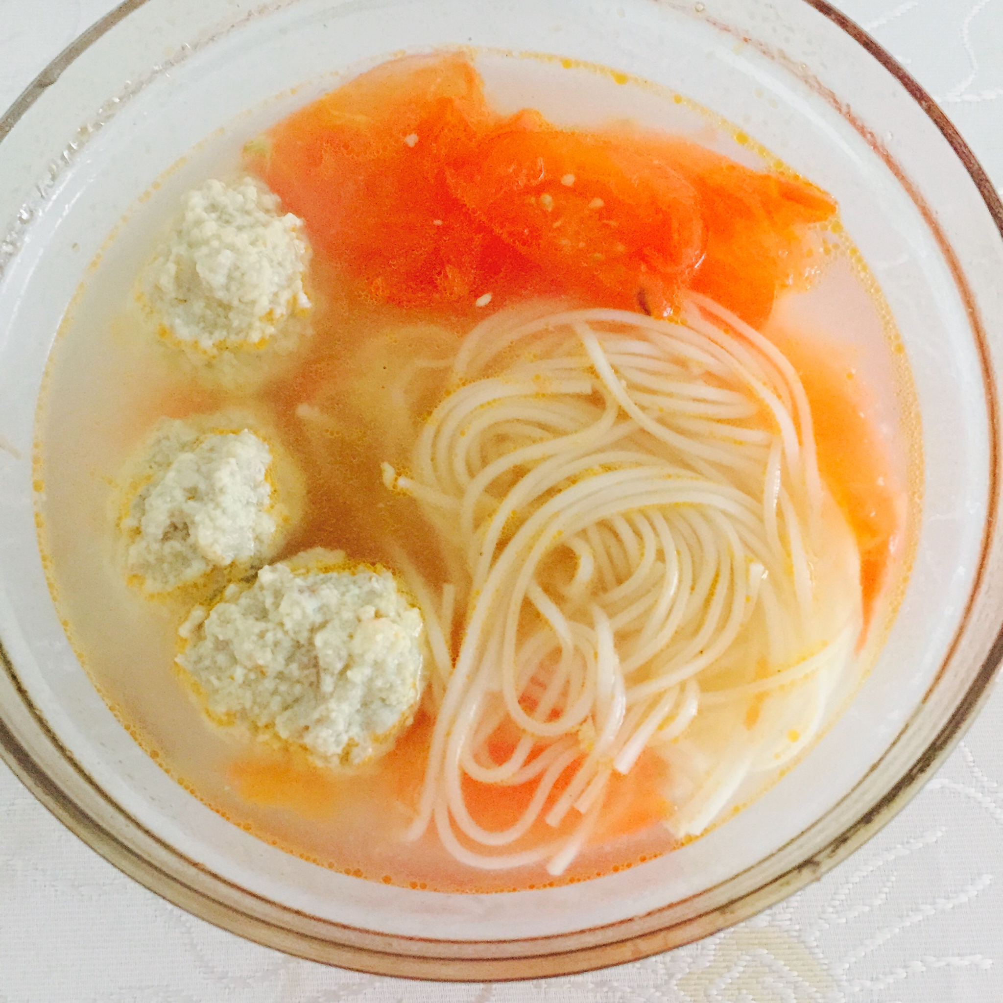 西红柿肉圆汤