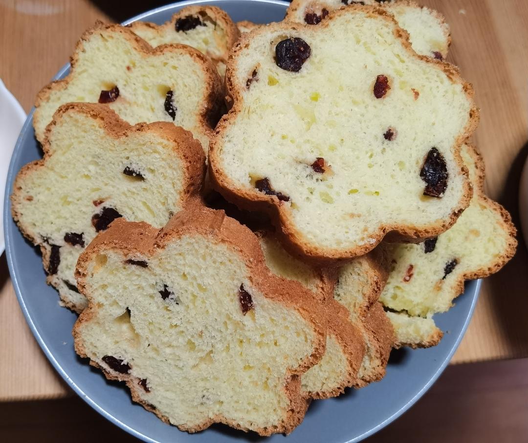 梅花吐司（无鸡蛋、有淡奶油版）