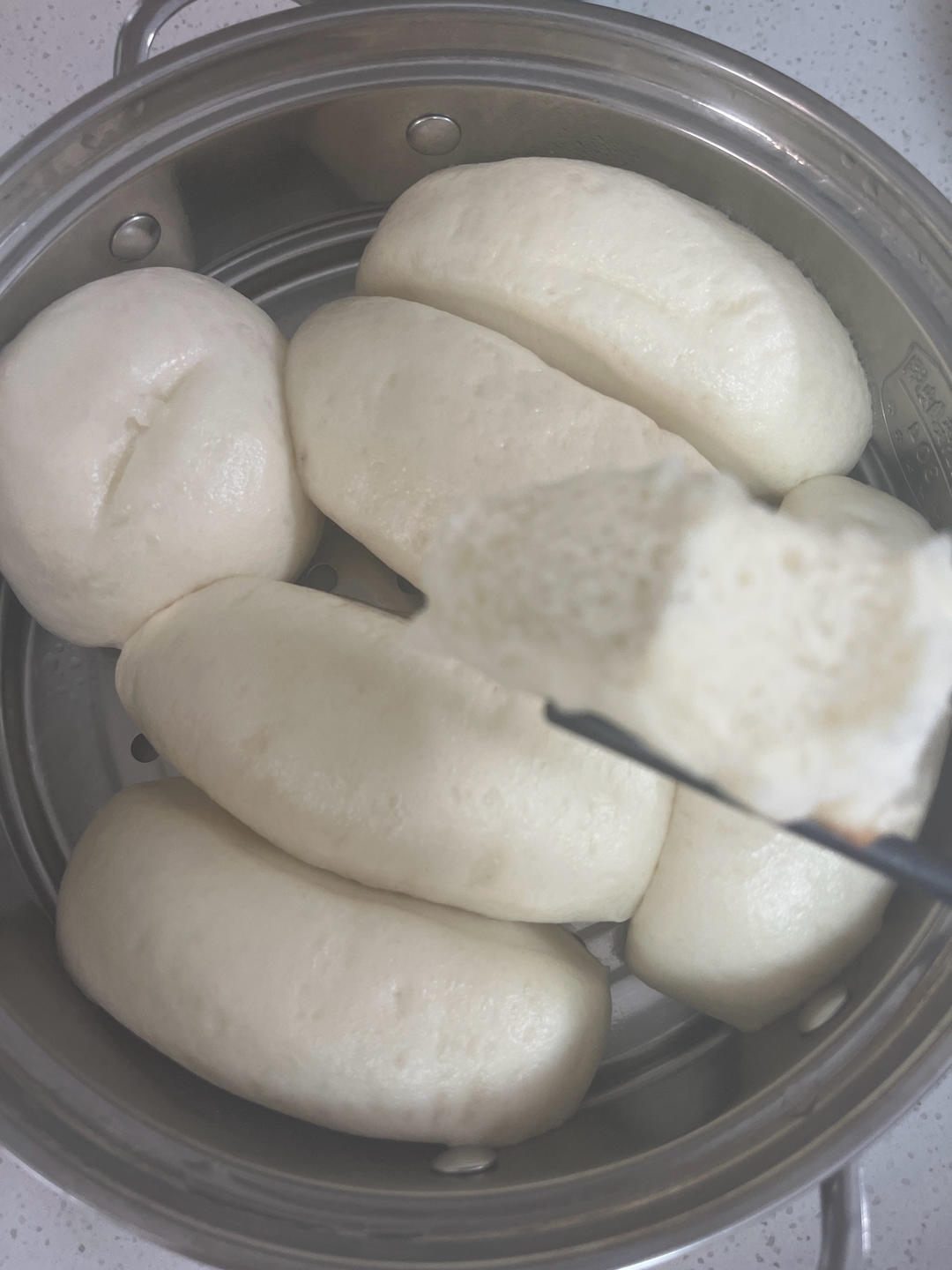 纯手工奶香馒头【无泡打粉，无添加】