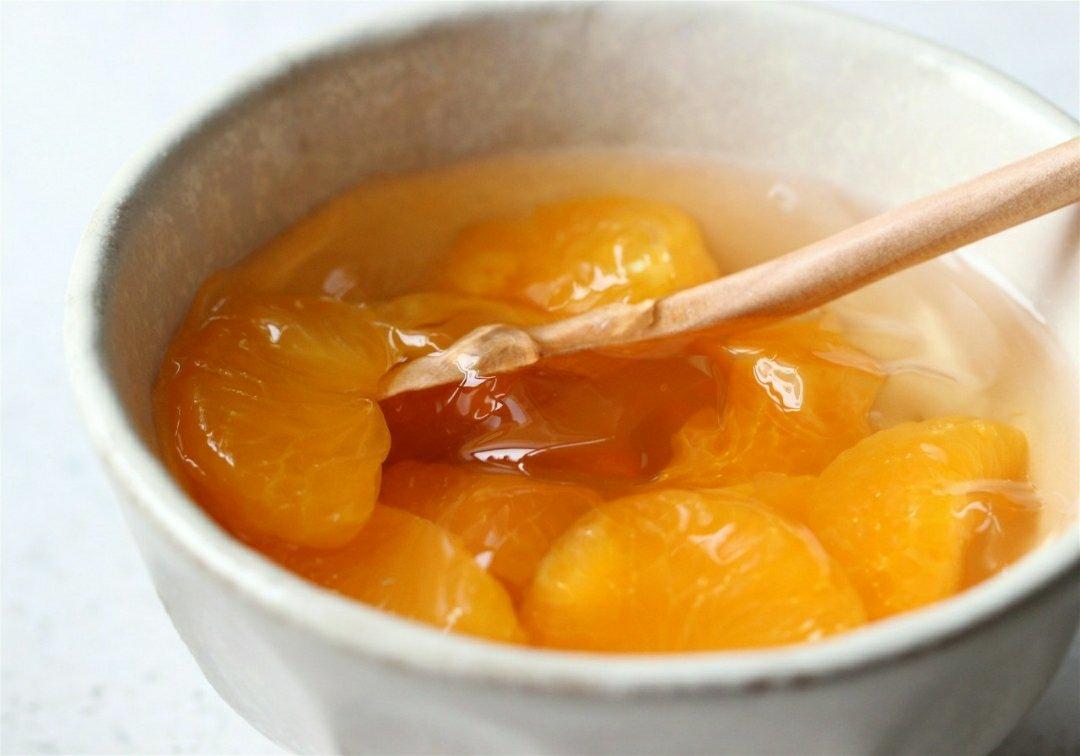 夏日黄桃果肉果冻(极简冰粉版)