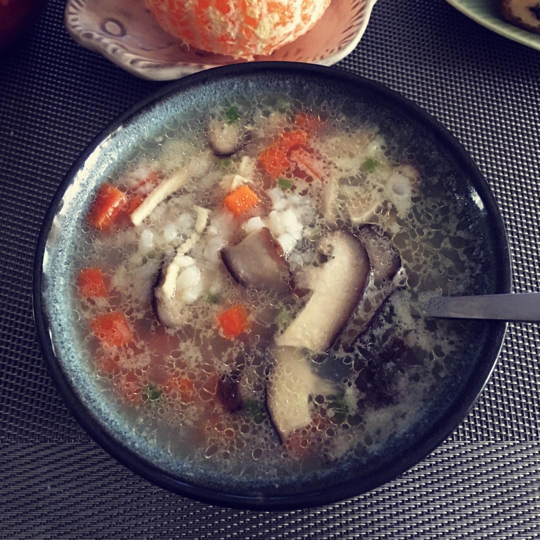 香菇鸡肉粥