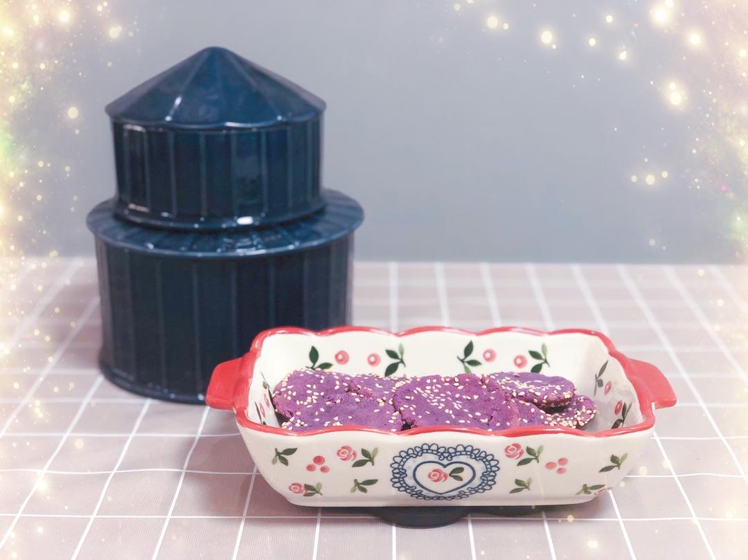 紫薯芝麻饼