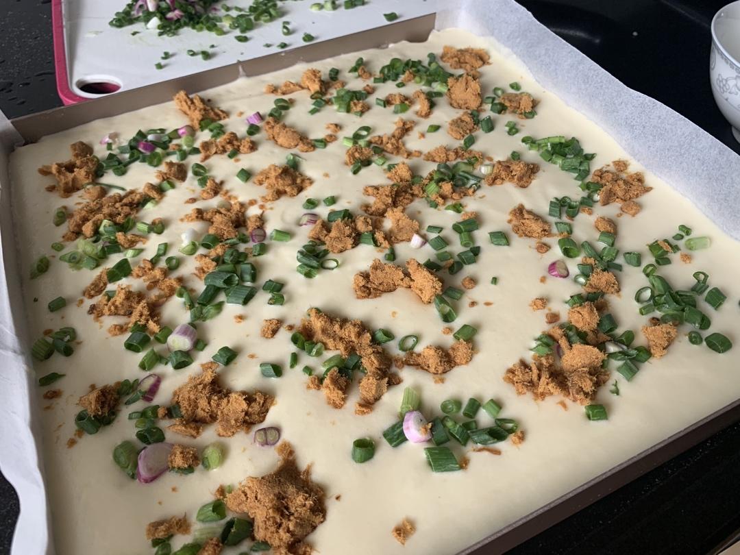 香葱肉松蛋糕卷