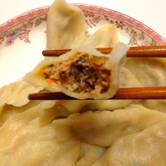 杏鲍菇大肉饺子