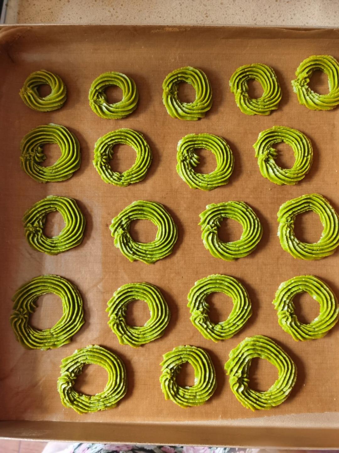 圣诞花环曲奇（抹茶口味）