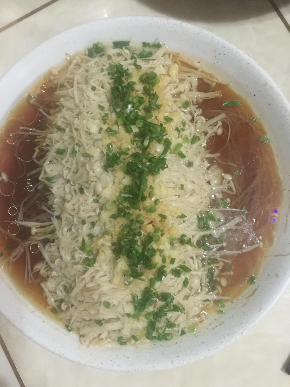 蒜蓉蒸金针菇