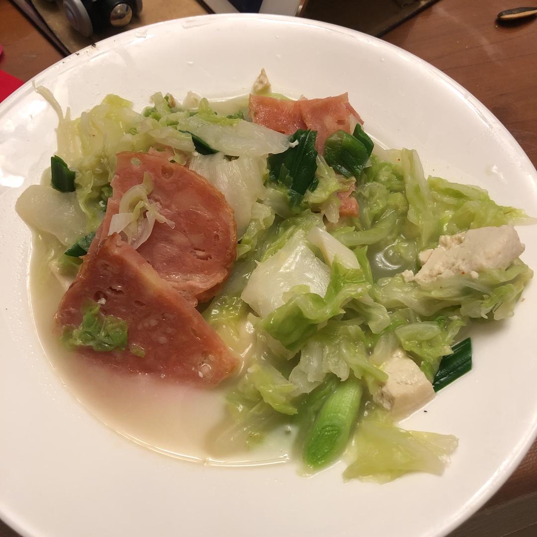 白菜豆腐汤