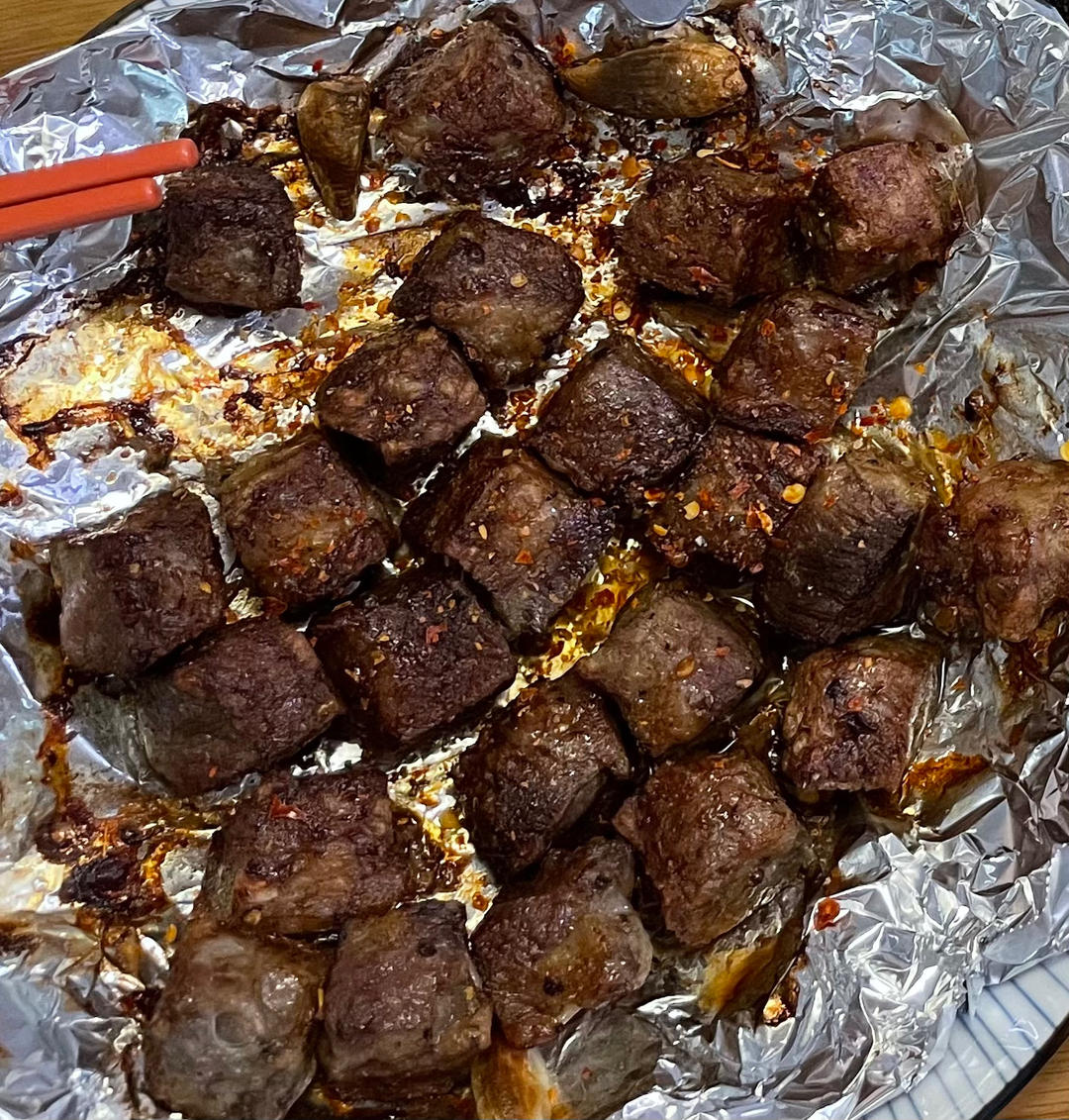 空气炸锅版烤牛肉粒