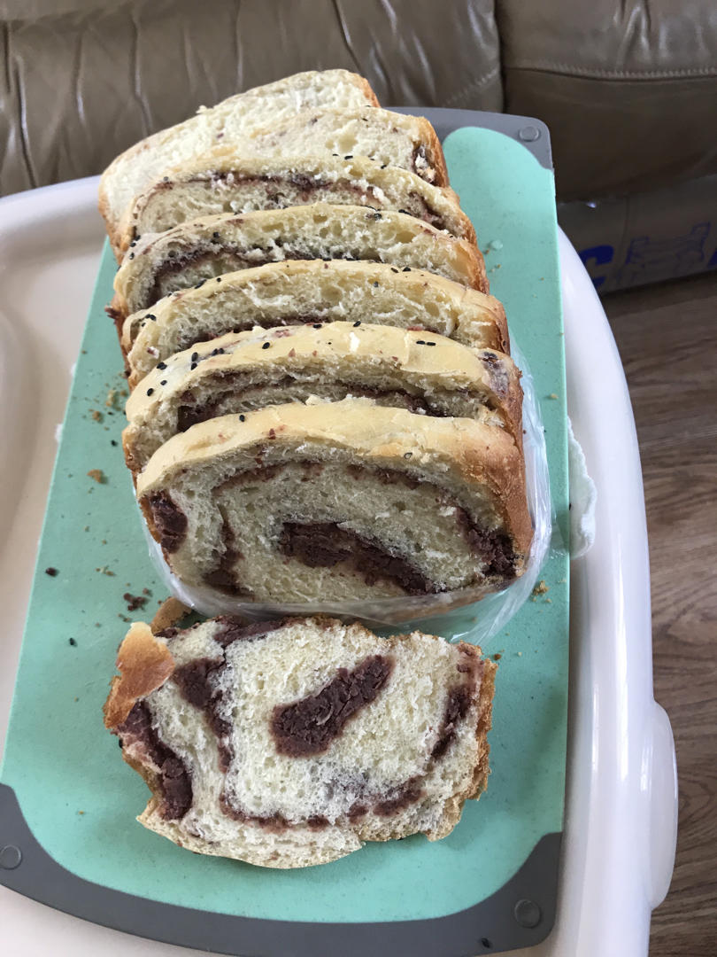 【面包机】牛奶红豆沙吐司