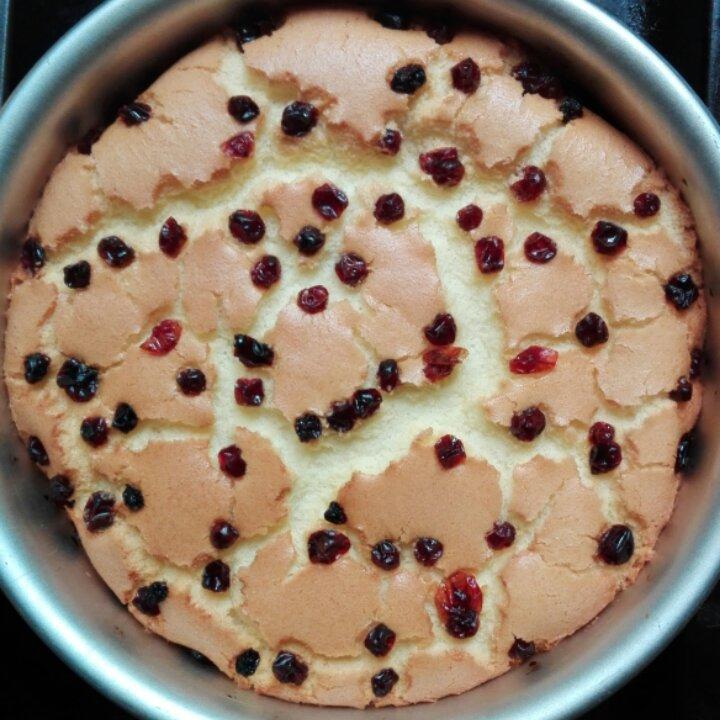 烤箱做蛋糕之蔓越莓戚风蛋糕