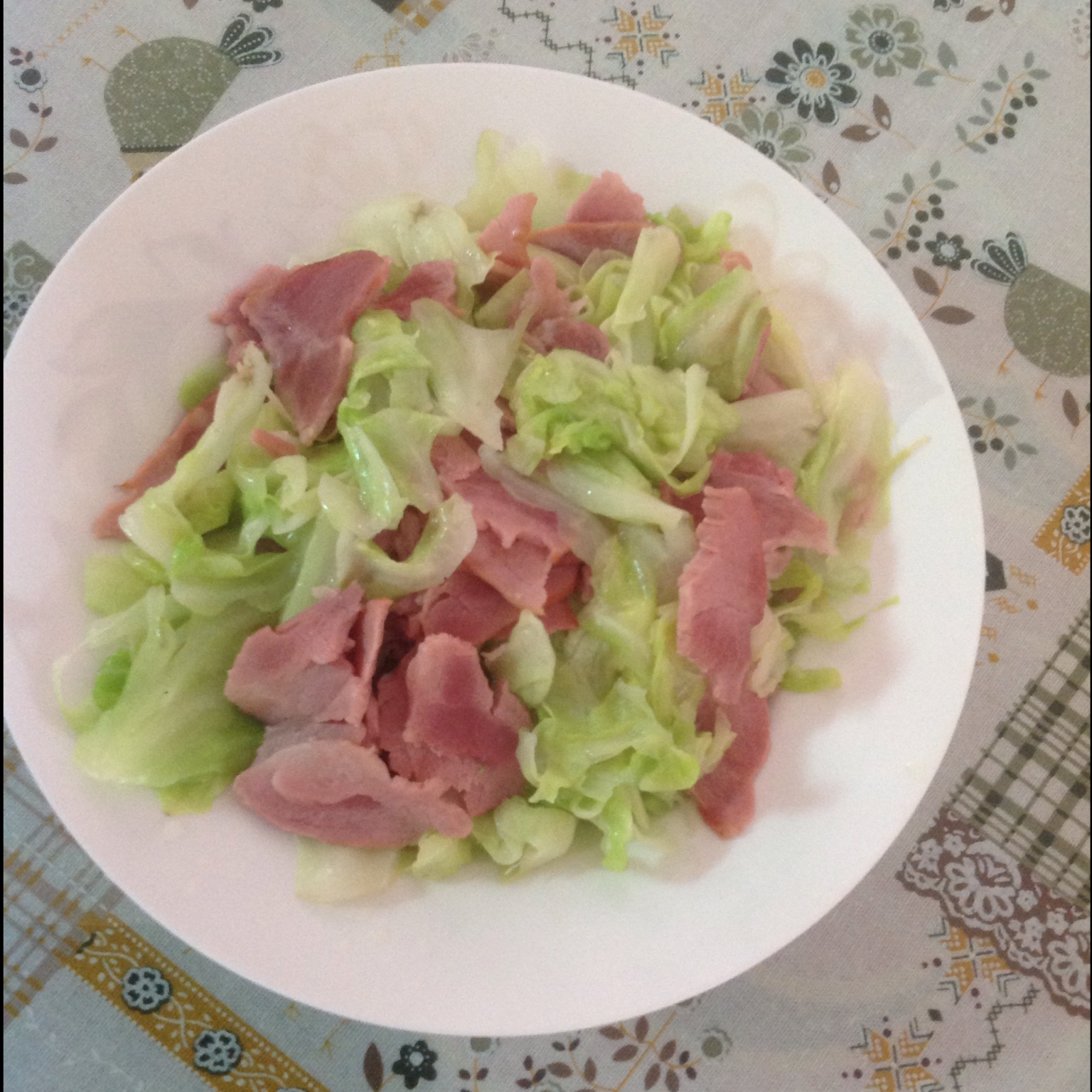 培根手撕包菜