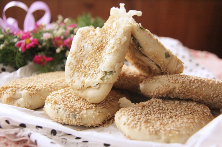 葱香油酥烧饼