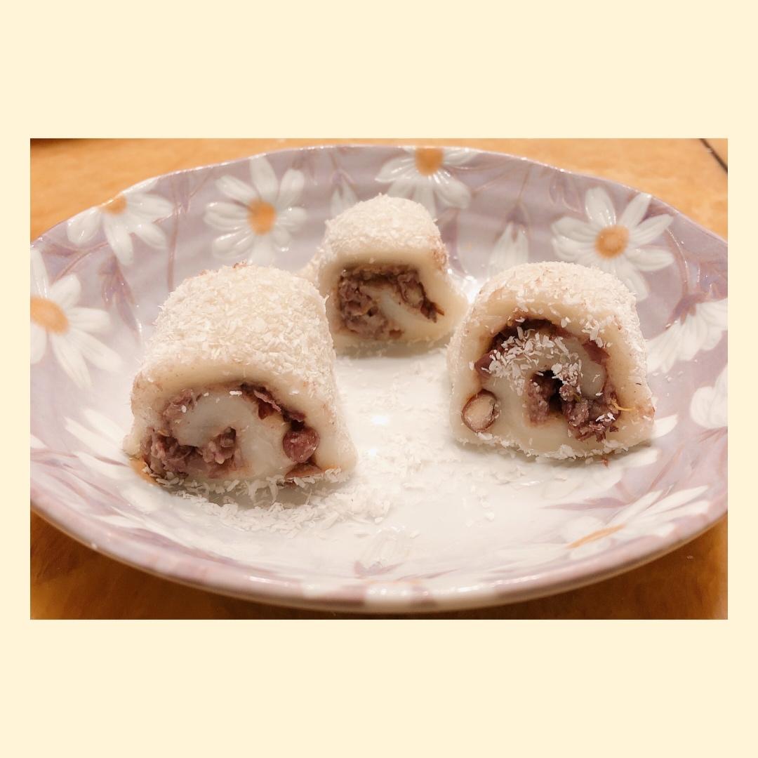 糯米红豆沙卷
