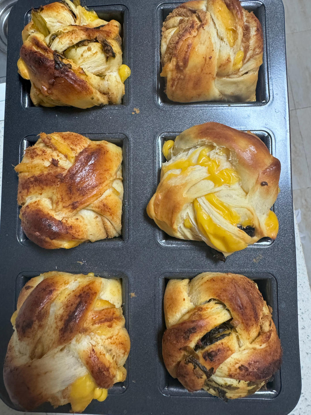 香葱肉松mini小吐司