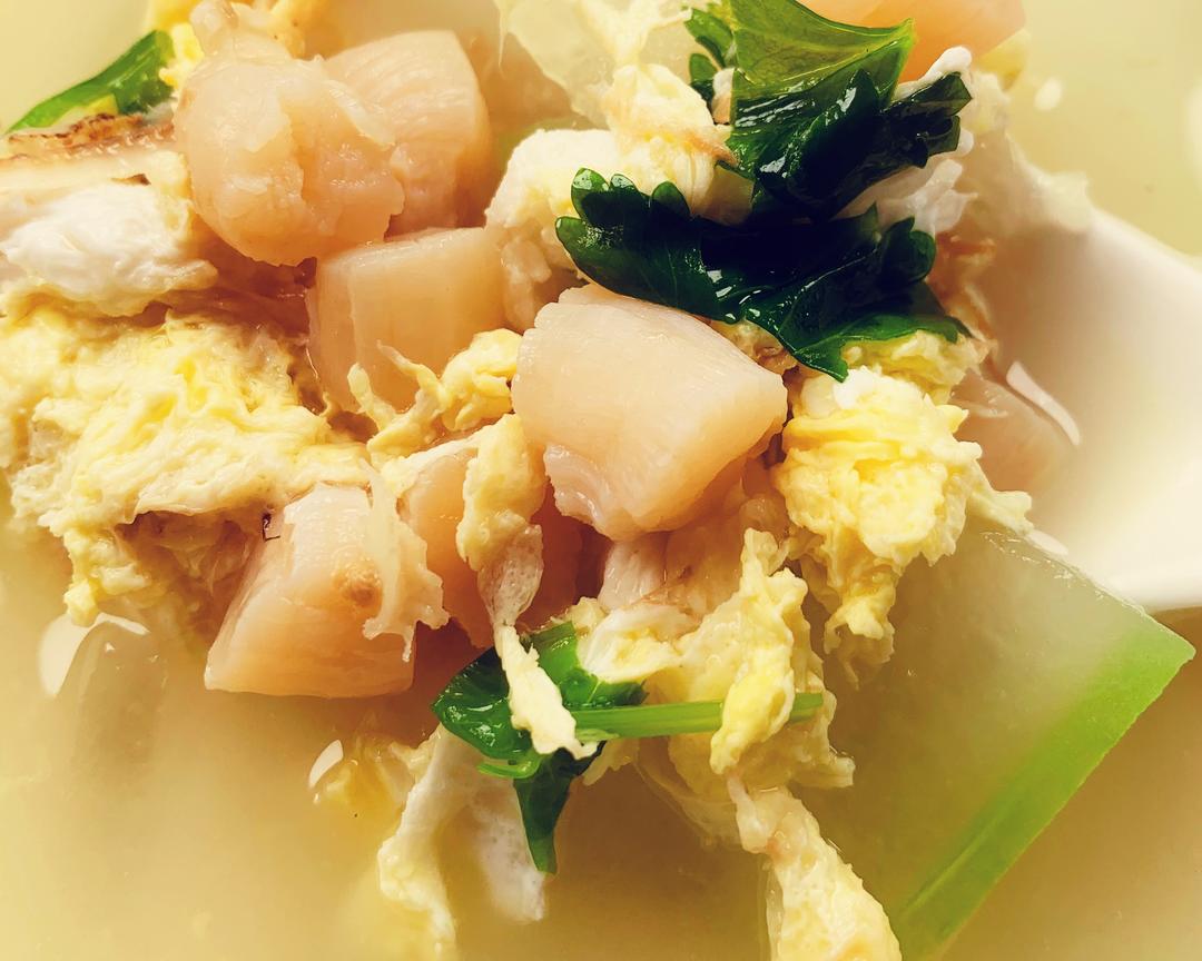 夏日减脂冬瓜干贝汤