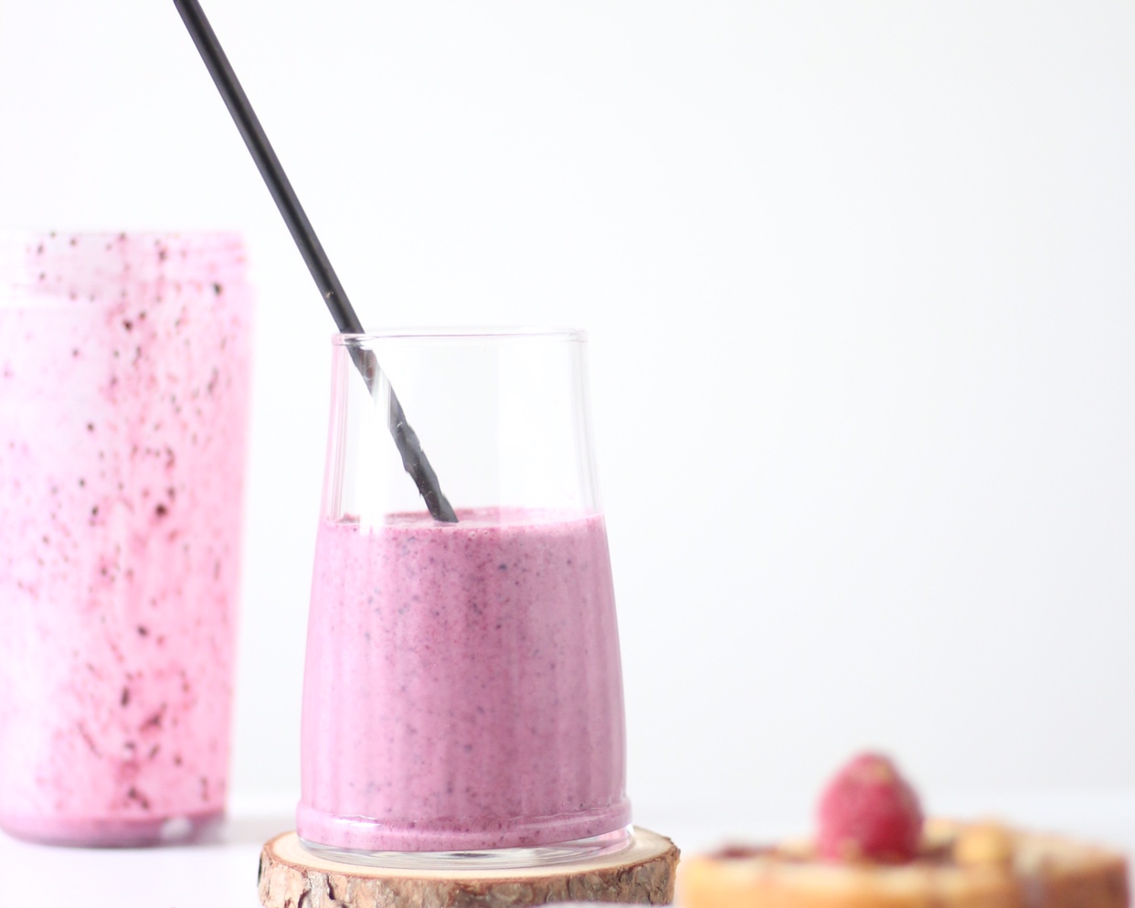 夏日清肠健康饮料——蓝莓思慕雪的做法 步骤1
