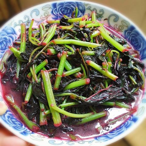 清炒红苋菜